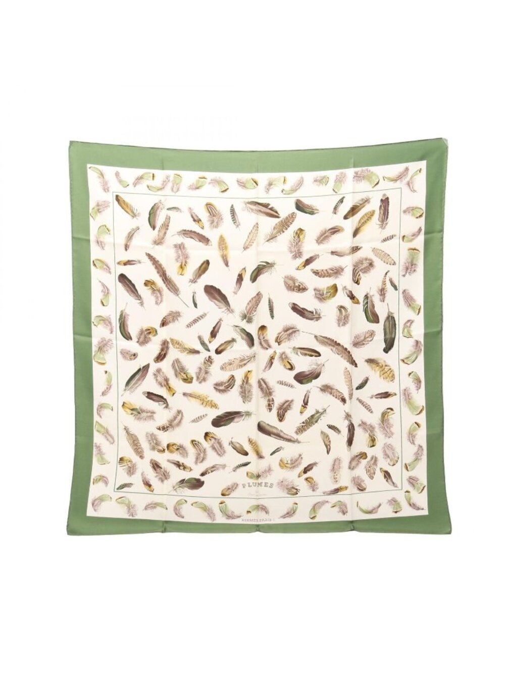 Hermes Scarf Carre 90 Plumes Silk